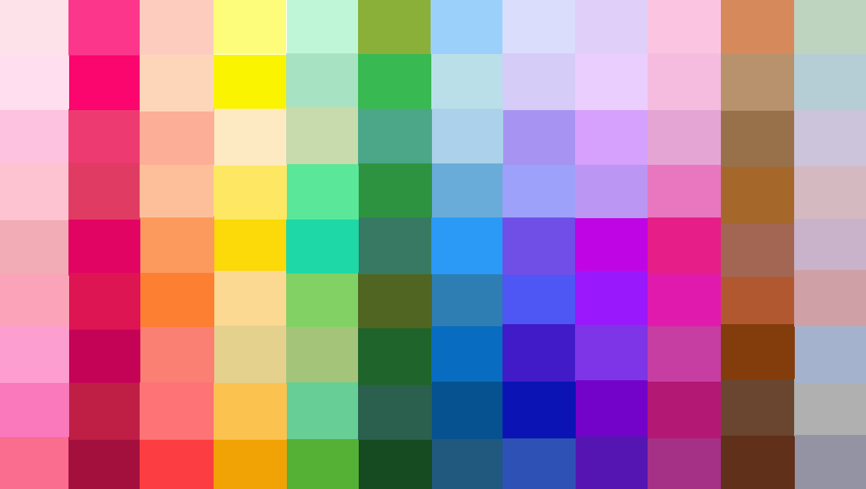 カラー・チャート … イラストで 使いたい「色見本」 - パワポでイラスト