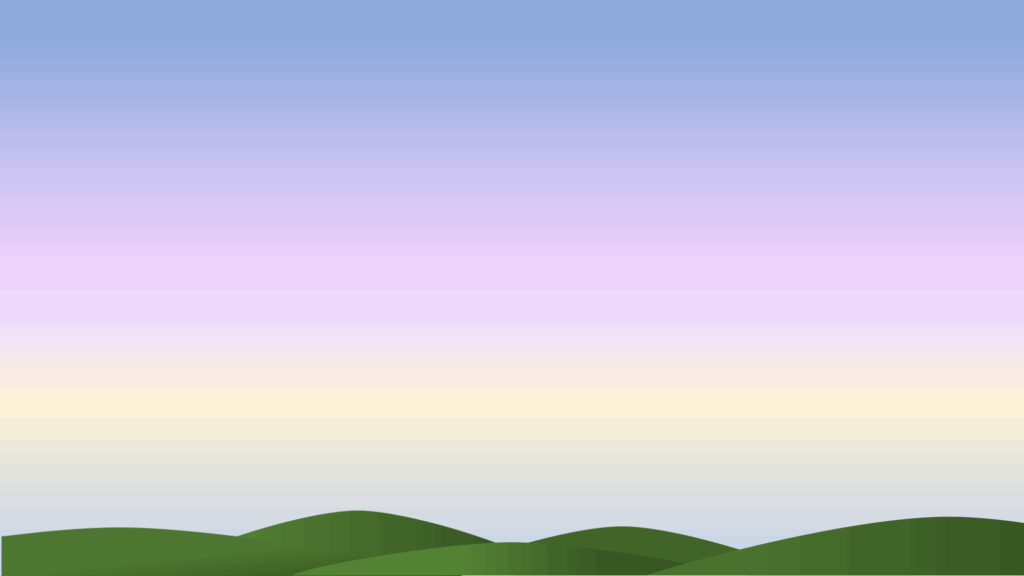 夕焼けと山脈④