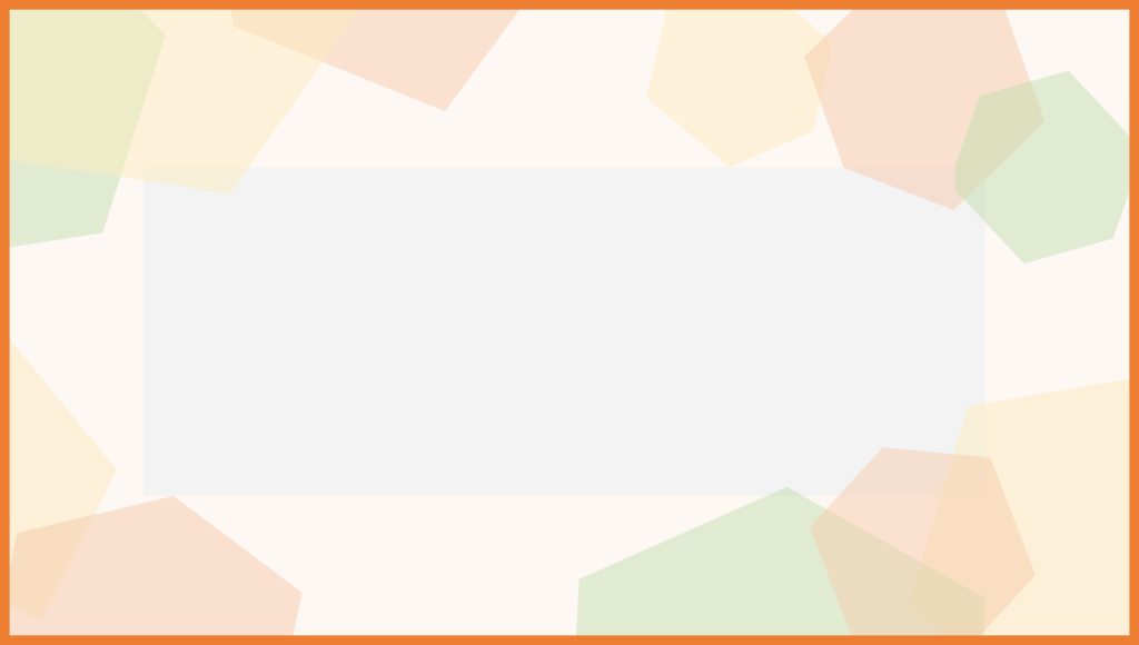 カード・六角形－オレンジ②